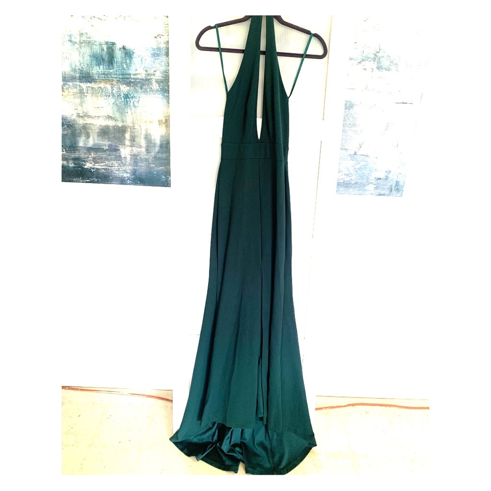 Emerald green dress